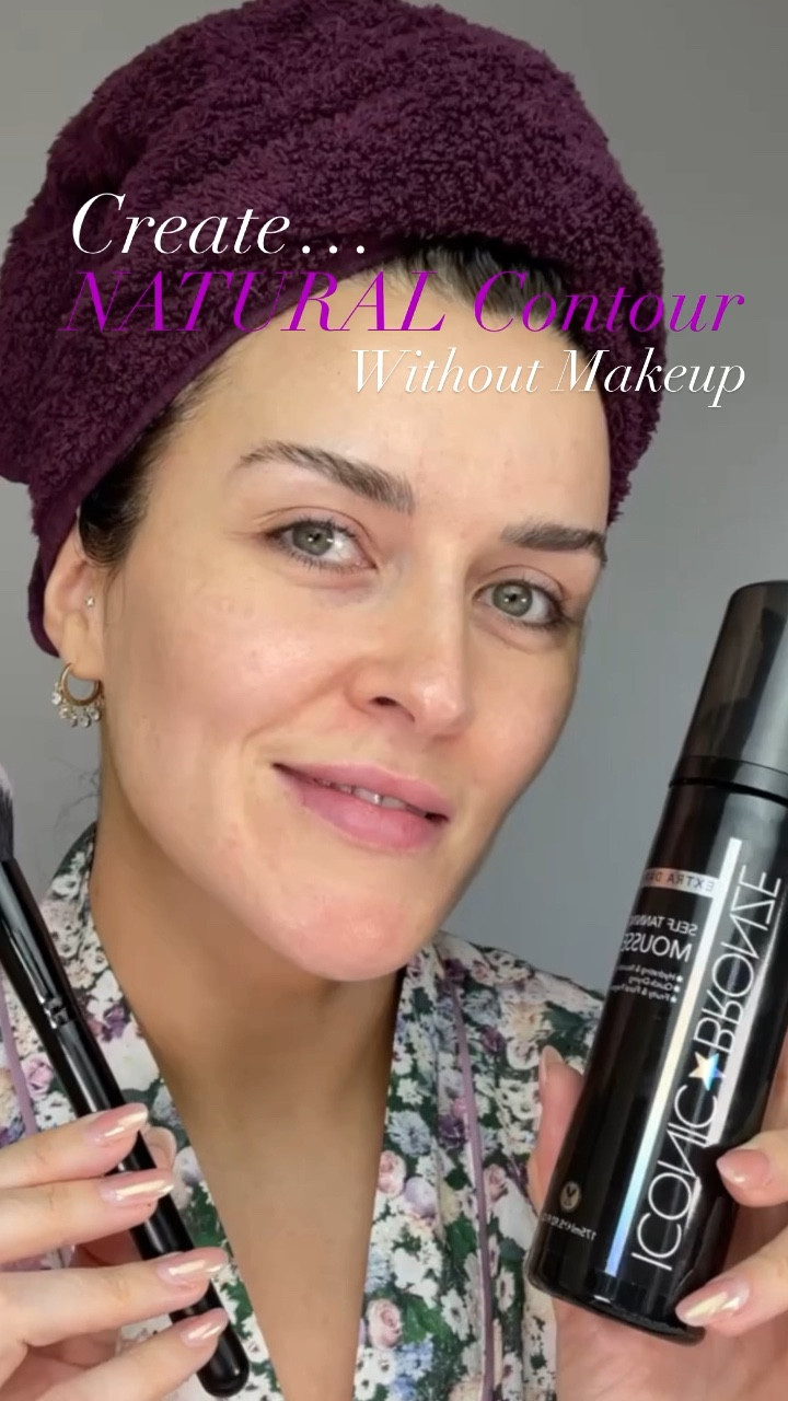 ✨Natural Contour without Makeup✨

Sometimes all we want is a nice glow - using your tan to sculpt is a great method of creating a beautiful contoured face, without need for makeup! Plus it lasts a few days! Fab under light makeup also ✨

Products used:
✨Any blusher or contour brush is perfect.
✨ Tan - I’ve used @iconicbronze tanning moose here in extra dark! I’ve sourced similar here as this brand isn’t available here but they’re truly all similar ☝🏻
Using a darker tan will last longer - just remember to blend out any harsh lines if you are using a darker tan. You can use a nice light tan also if you’re a beginner to this or love a very natural glow ✨

Join me on Instagram for more makeup tips @xokerryharveyxo 🥰

#makeuptutorials #makeupvideos #makeupreels #iconicbronze #tan #contour #contouring 

#LTKFind #LTKbeauty #LTKstyletip
