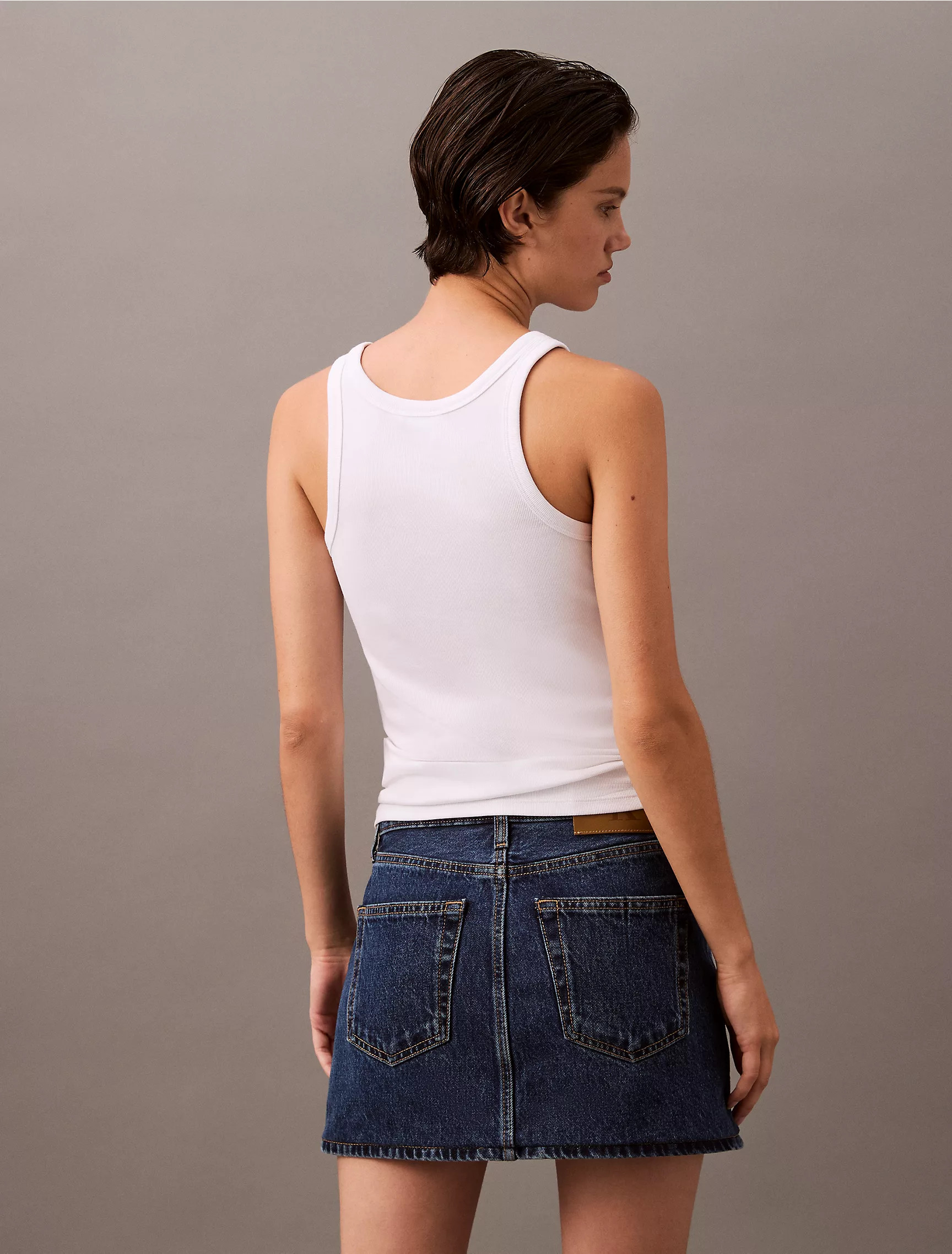 Cotton Contour Rib Tank | Calvin Klein | Calvin Klein (US)
