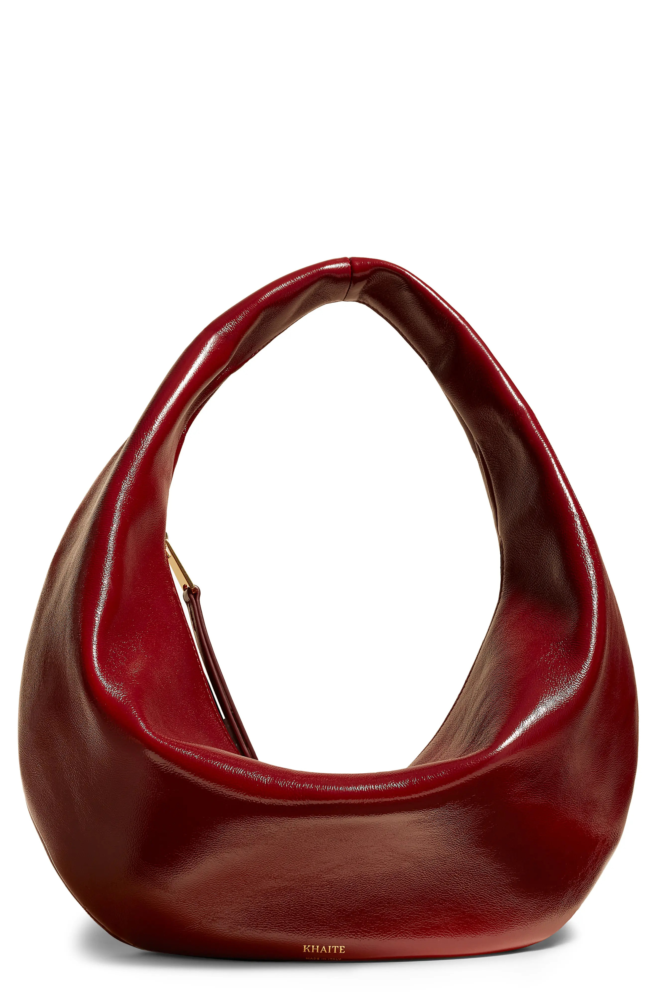Khaite Medium Olivia Patent Leather Hobo Bag (Women) | Nordstrom | Nordstrom