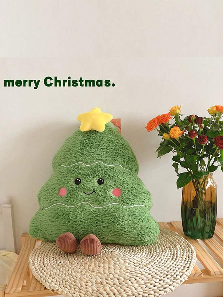 1 Stück Grünes Weihnachtsbaumplüschtier, Geeignet Für Weihnachtsbaumdekoration, Puppe/kissen ... | SHEIN