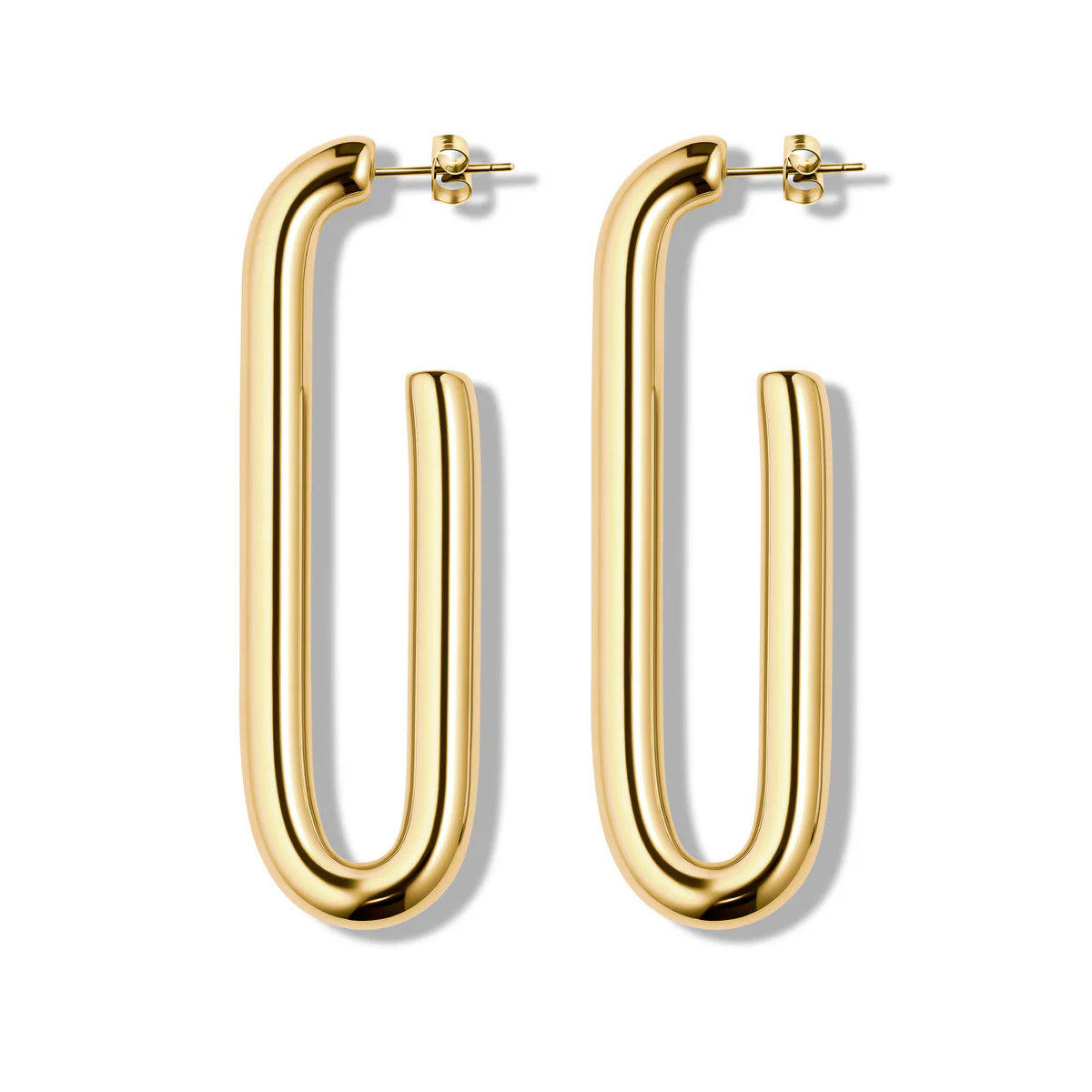 Link Hoops | Garnished in Gold