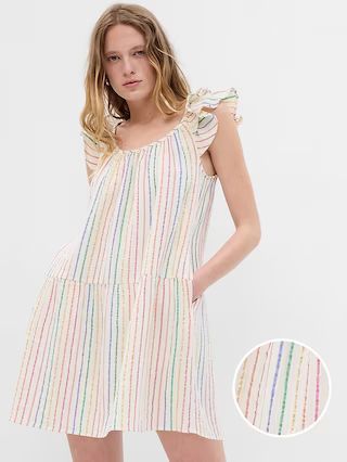 Crinkle Gauze Mini Dress | Gap (CA)