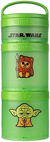 Whiskware Star Wars Snack Containers for Toddlers and Kids, 3 Stackable Snack Cups for School and... | Amazon (US)