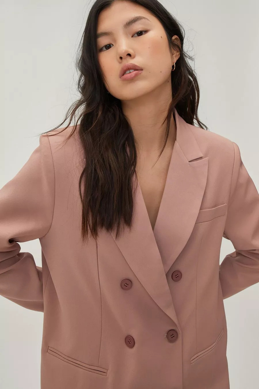 Oversized Double Breasted Tailored Jacket | Nasty Gal (US)