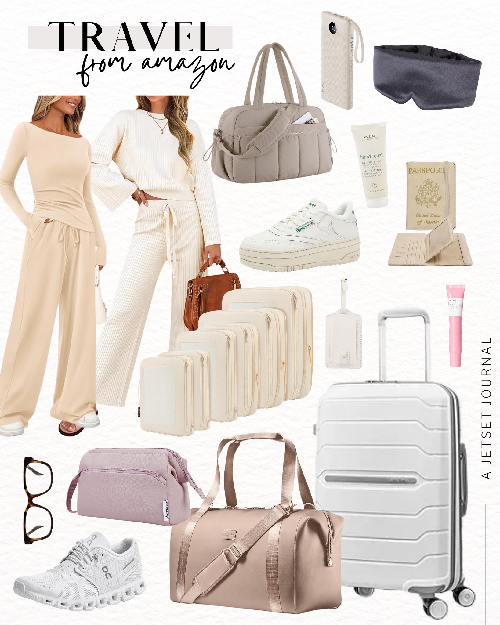 Check out these easy travel finds you’ll love having on your next trip!
reebok sneakers, passport cover, oncloud sneakers, two piece set, battery pack, packing cubes, travel picks, fall outfit, travel must have, packing tips, travel hack, amazon favorite, affordable finds

#LTKTravel #LTKStyleTip #LTKItBag