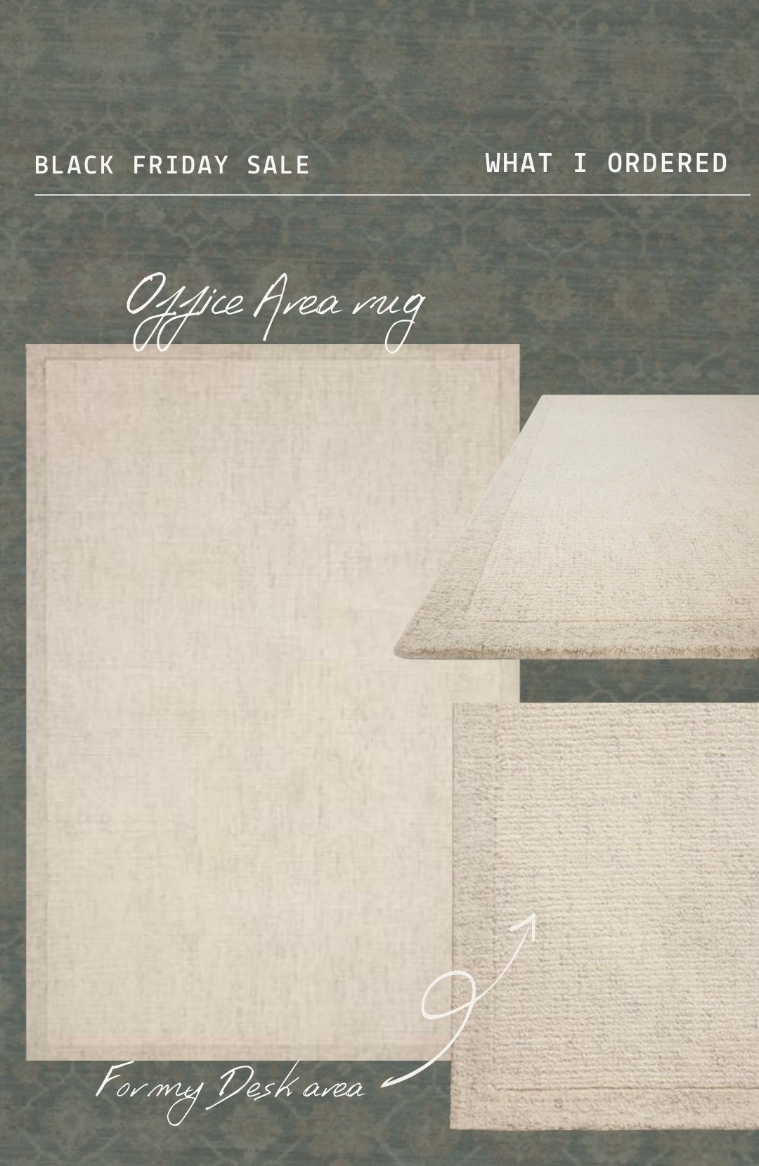 I wanted a neutral rug for my desk area so I ordered this rug 

#LTKHome #LTKCyberWeek