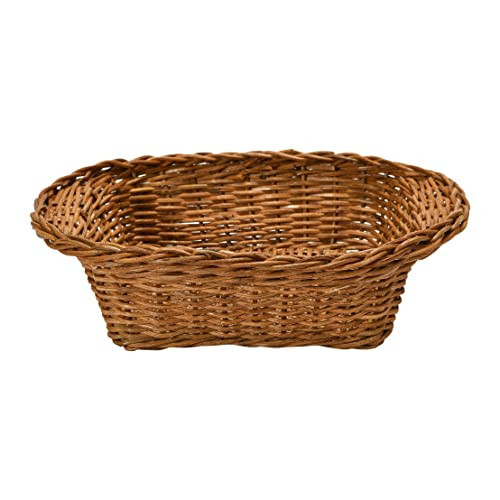 Creative Co-Op Hand-Woven Rattan Casserole Basket Baking Dish, 12"L x 10"W x 3"H, Brown | Amazon (US)