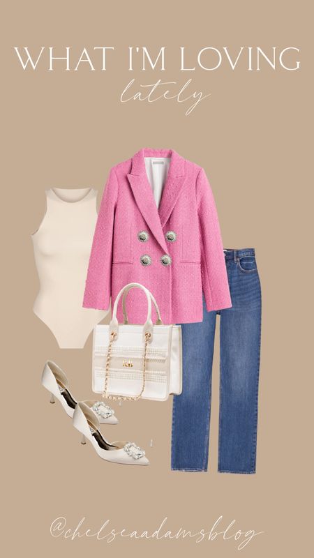 Love this pink blazer! 
business casual outfit
Nsm outfit
Realtor outfit
Teacher outfit
Interview outfit
Blazer outfit
Bodysuit
Ootd


#LTKstyletip #LTKunder50 #LTKunder100