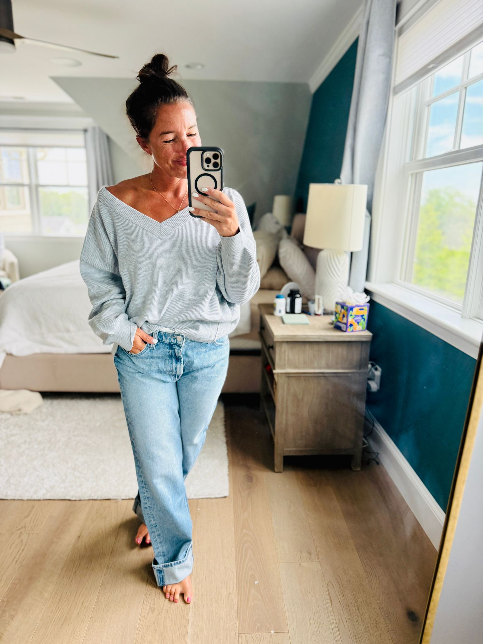 This V-Neck Sweater and Jeans from Nordstrom are giving cozy and classic just in time for the Anniversary Sale. Timeless finds like these are worth the cart space 🛒🧥🖤

Nordstrom Anniversary Sale, V-Neck Sweater, Nordstrom jeans, fall fashion, casual outfit, cozy style, denim outfit, wardrobe staples, everyday look, women’s fashion deals 

 #LTKSeasonal #LTKSaleAlert #LTKStyleTip