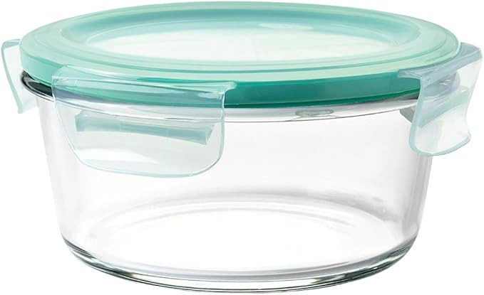 OXO Good Grips 4 Cup Smart Seal Leakproof Glass Round Airtight Food Storage Container | Amazon (US)