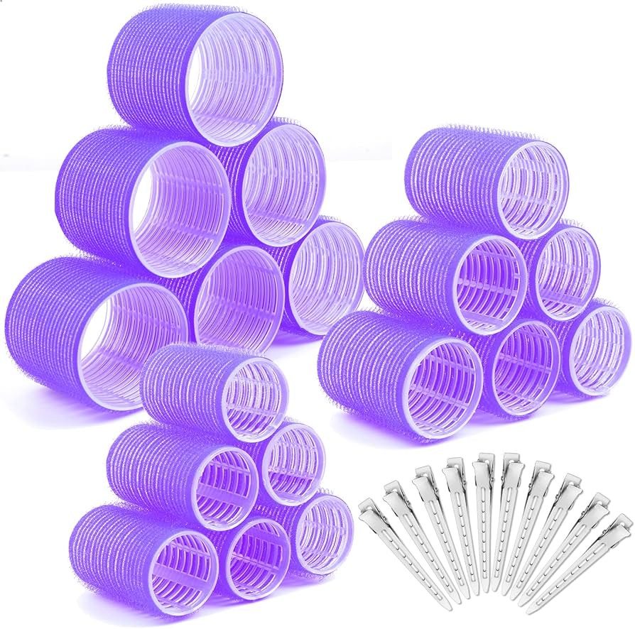 Lockenwickler locken Set,Selizo 28 Stücke Hitzefreie Jumbo Groß Kleine Lockenwickler Selbsthaft... | Amazon (DE)