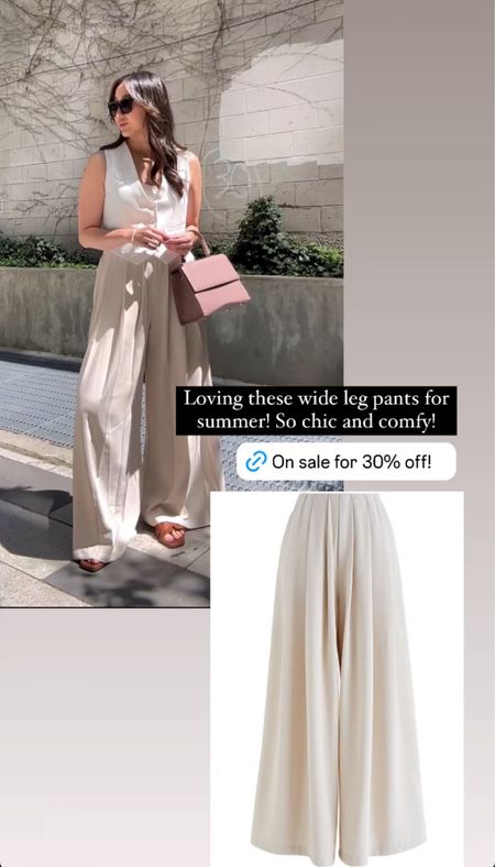 These wide leg pants are so chic and comfy! Plus they’re on sale for 30% off RN. So effortless, these old money aesthetic trousers make the perfect summer outfit! 


#LTKSeasonal #LTKWorkwear #LTKSaleAlert