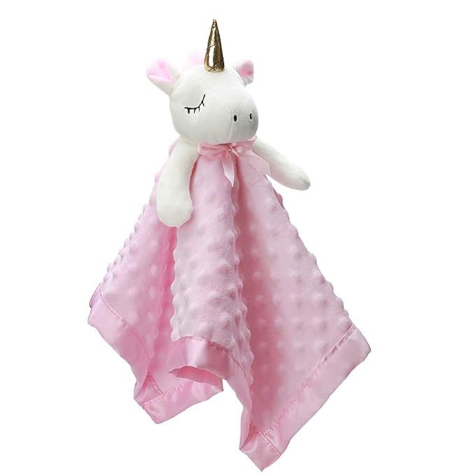 Pro Goleem Unicorn Loveys for Babies Soft Plush Pink Security Blanket for Girls Stuffed Animal Bl... | Amazon (US)