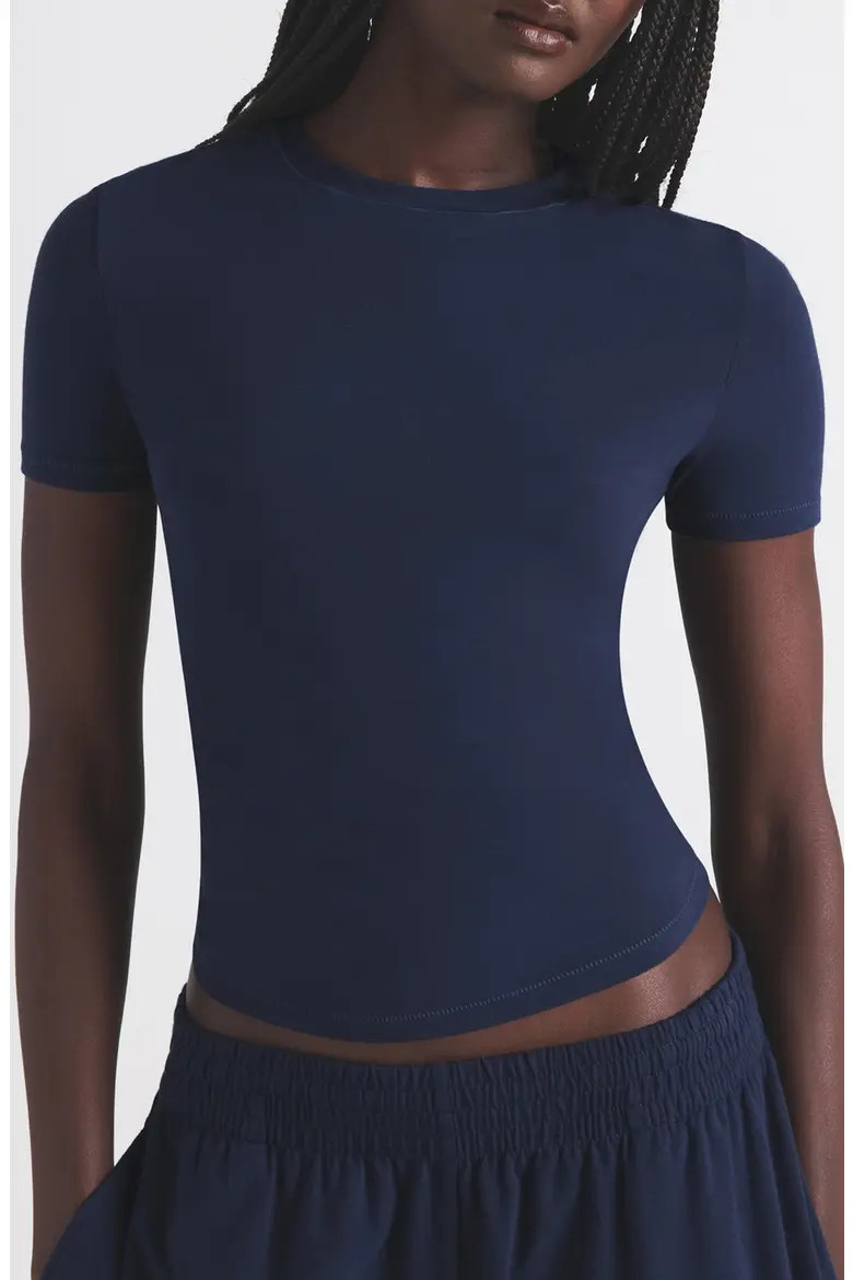 Crop Cotton Blend T-Shirt (Women) | Nordstrom | Nordstrom