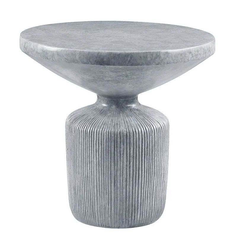 Chantrelle Concrete Pedestal End Table | Wayfair North America