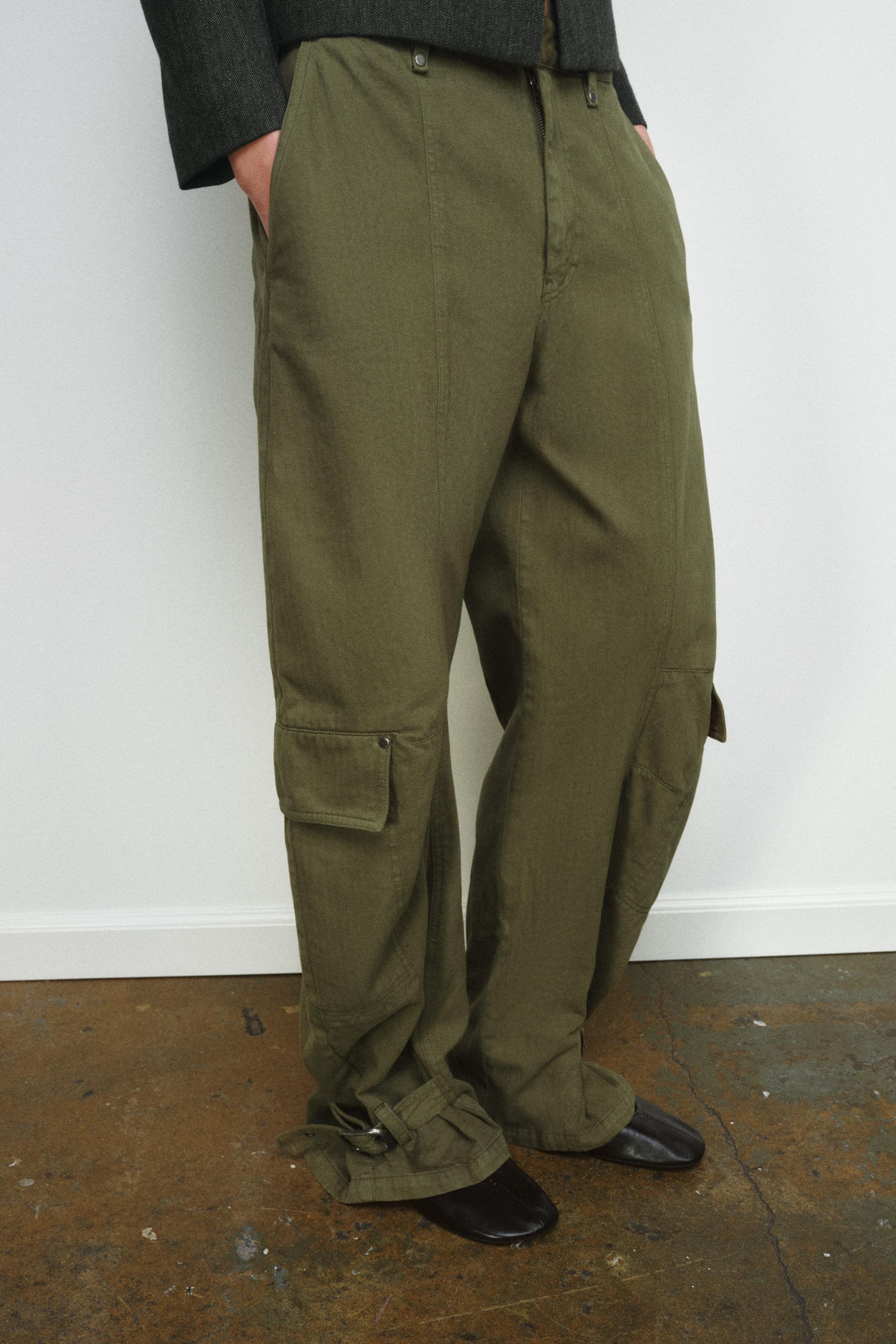 ZW COLLECTION BARREL CARGO PANTS | Zara US
