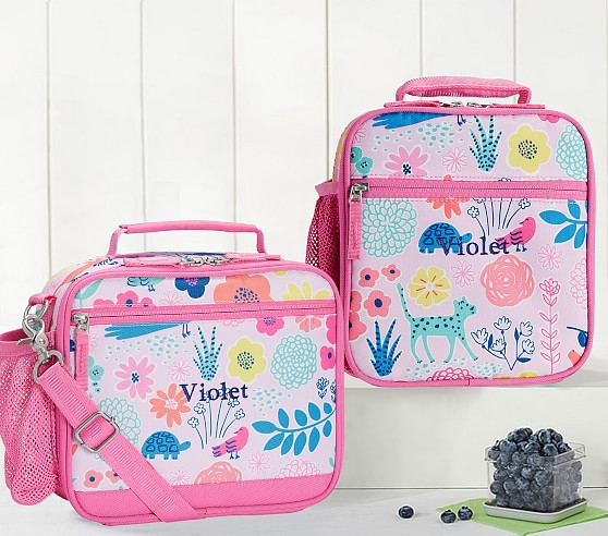 Mackenzie Pink Sasha's Garden Lunch Box | Pottery Barn Kids