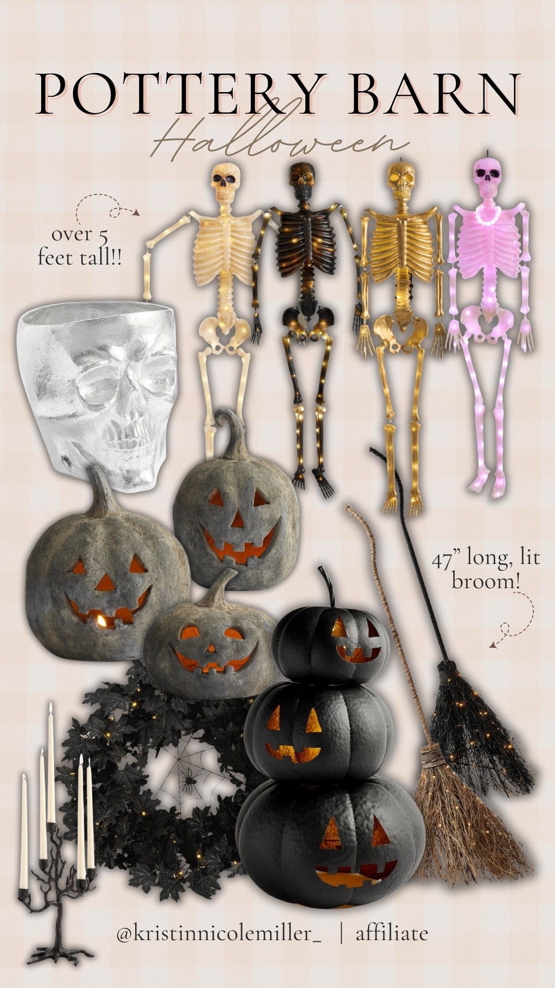 Pottery Barn just dropped their new Halloween decor, and it’s everything cozy, classic, and elevated for fall! From whimsical pumpkins to haunted village pieces and luxe textures, these finds are perfect for adding a magical, moody touch to your home this season. Rounding up my favorites for mantels, entryways, and spooky little corners. These pieces won’t last long—shop them now to decorate early and enjoy them all season long.🎃👻🕷️

pottery barn halloween, halloween home decor 2025, neutral halloween decorations, pottery barn fall collection, spooky chic halloween, halloween mantle decor, halloween village pottery barn, cozy halloween home, upscale halloween decor, pottery barn seasonal decor

#LTKSeasonal #LTKParties #LTKHome