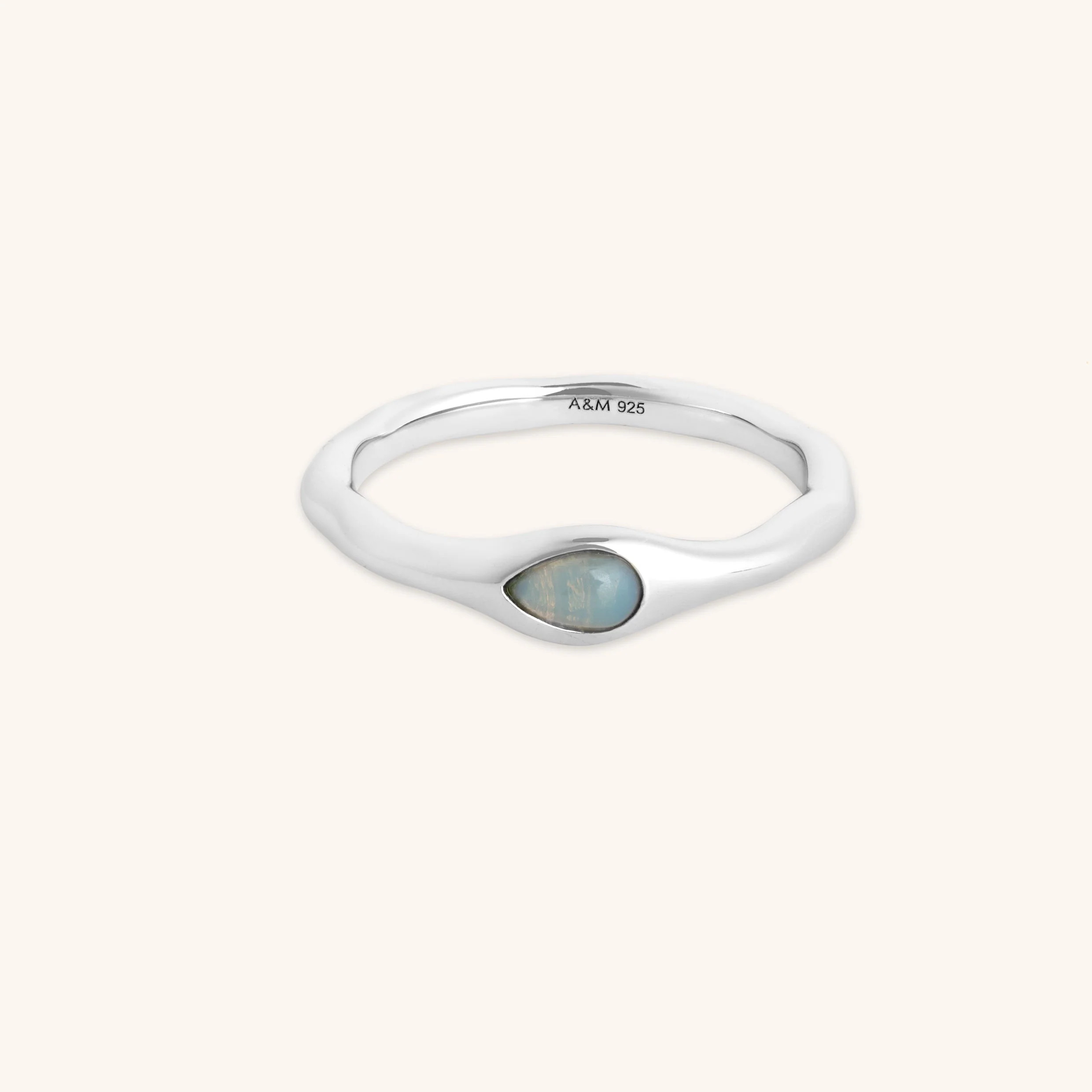 Opal Silver Cocktail Ring | Astrid & Miyu | Astrid & Miyu US