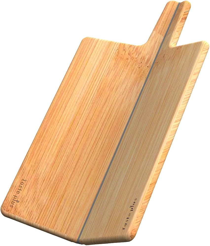 Folding Bamboo Cutting Board for Kitchen, Durable Wood Chopping Board with Handles, Foldable Wood... | Amazon (US)