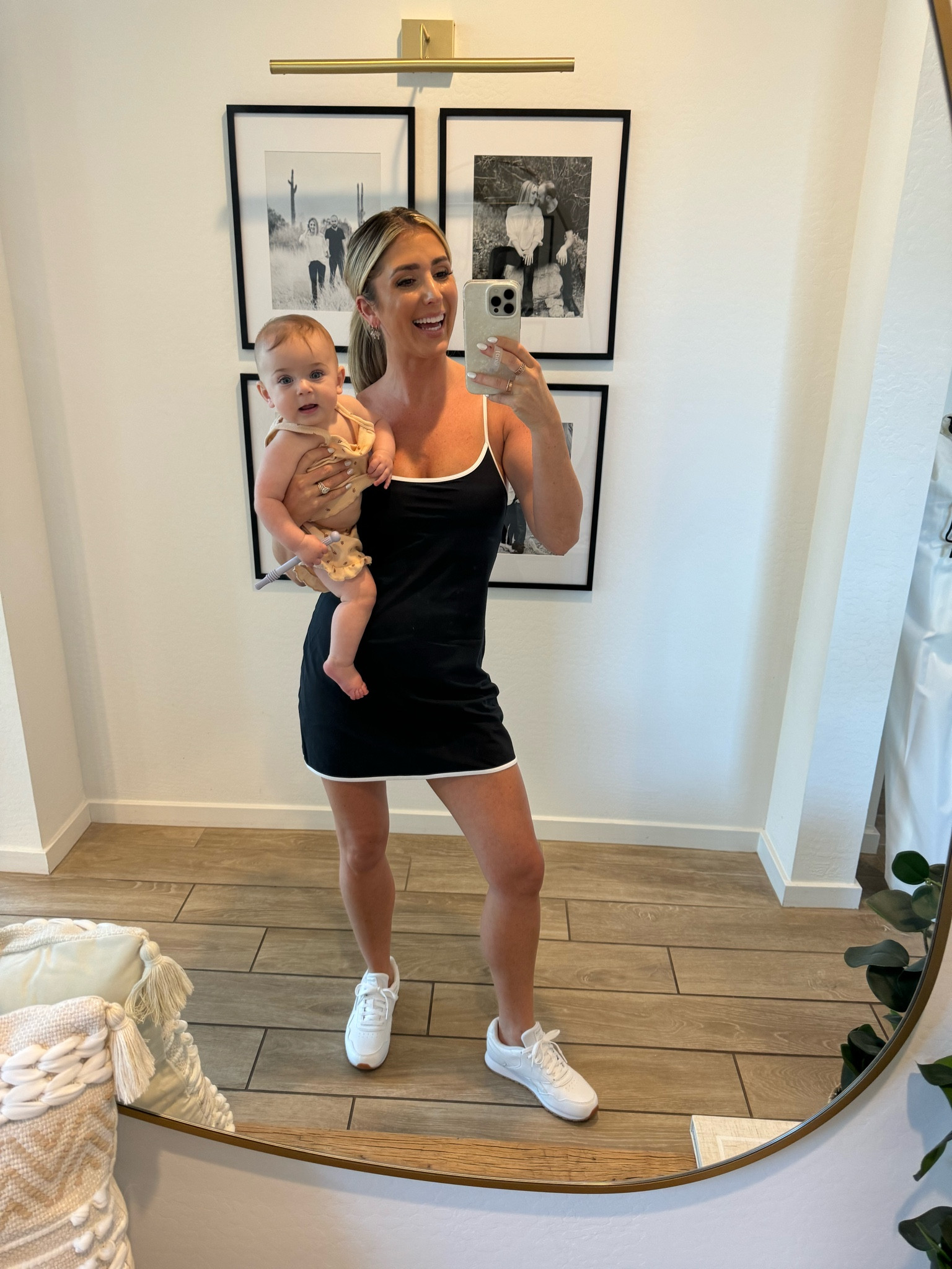 Abercrombie traveler mini dress runs tts! White sneakers linked  and Brooklyns baby straws and outfits linked 

#LTKBaby #LTKFindsUnder100 #LTKFindsUnder50