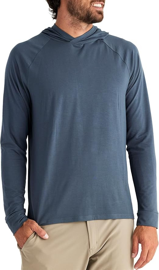 Free Fly Men's Flex Hoodie - Bamboo Viscose Sun Hoodie UPF 50+ Sun Protection, Men's Pullover Hoo... | Amazon (US)