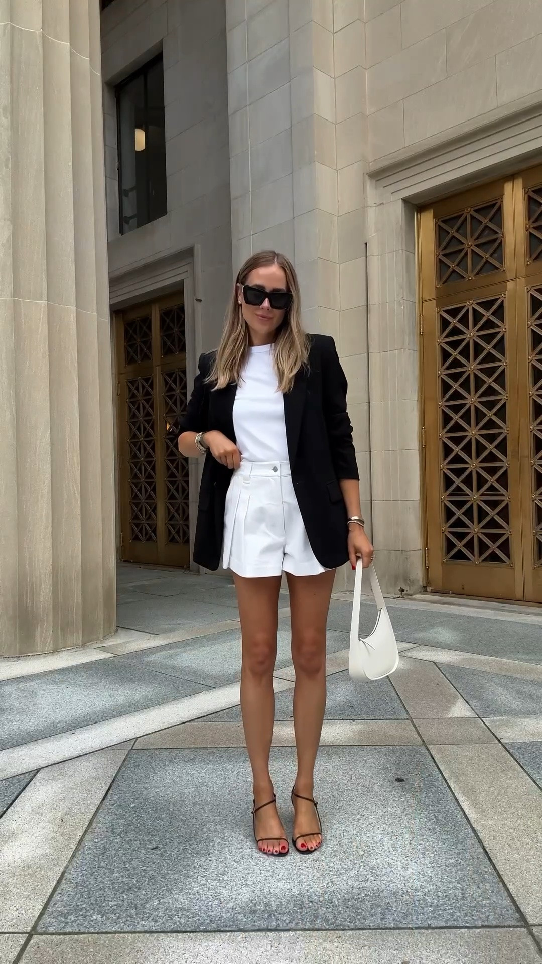 Fashion Jackson, black blazer, white shorts, summer outfit, white tshirt

#LTKOver40 #LTKSeasonal #LTKootd
