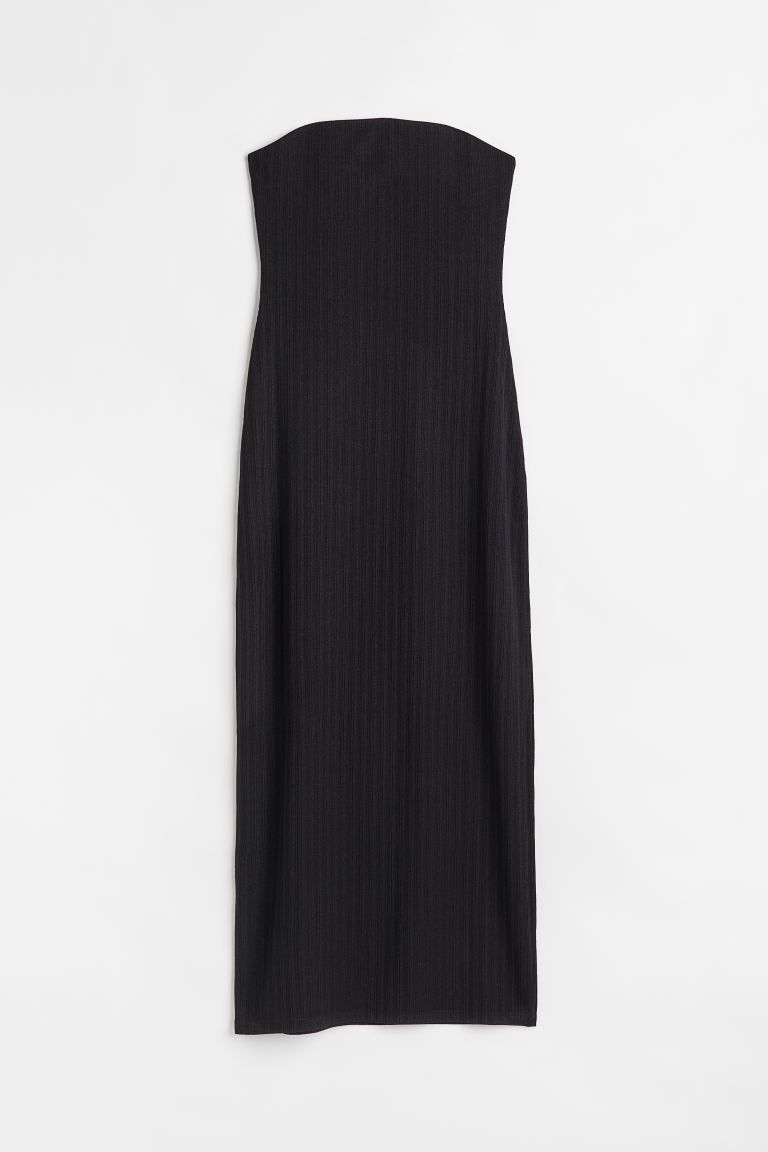 New ArrivalFitted, strapless, calf-length dress in ribbed jersey. Straight cut at top with concea... | H&M (US)