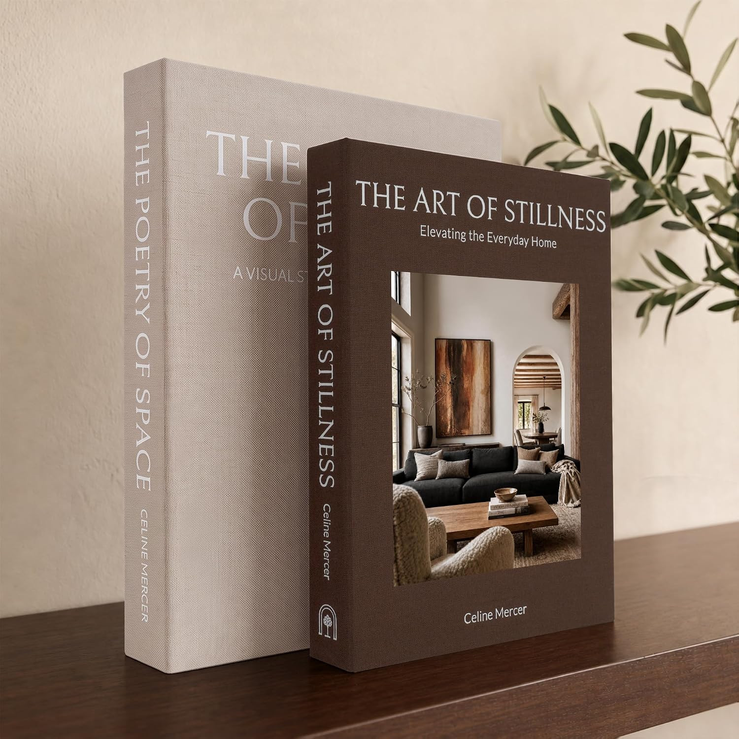 Set of 2 Linen Fake Books with Storage for Table Decor | Amazon (US)