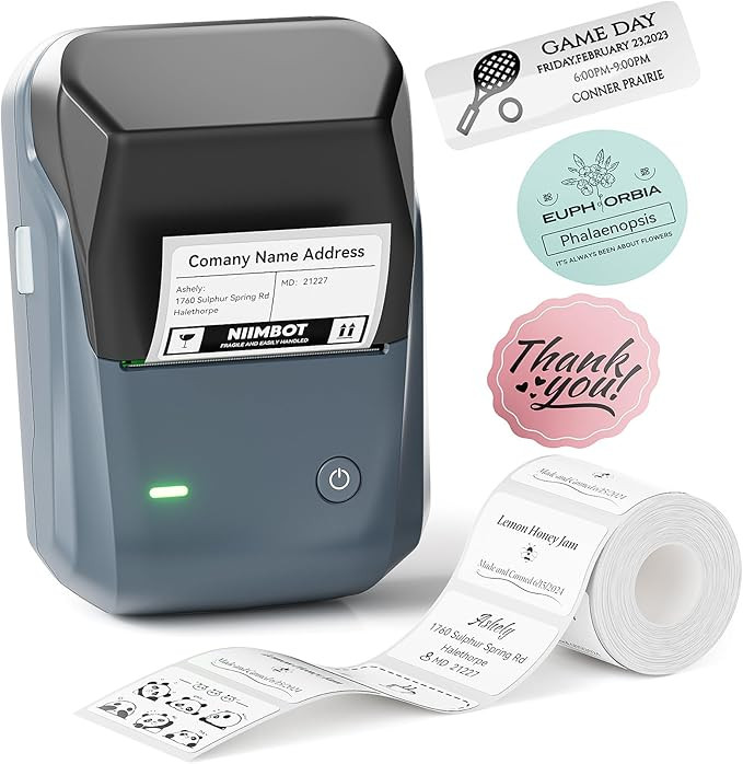NIIMBOT B1 Label Maker Machine with Tape, Thermal Label Printer Easy to Use for Office, Home, Bus... | Amazon (US)