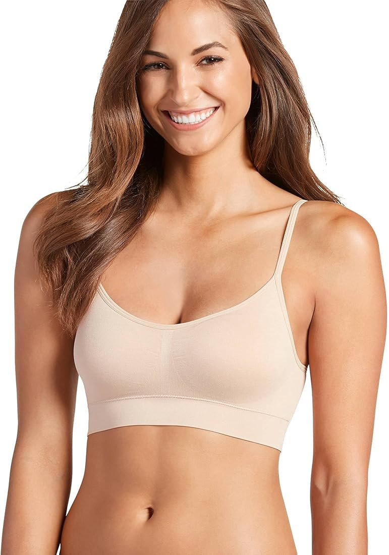 Jockey Women's Bra Modern Micro Stretch Seamfree Cami Strap Bralette | Amazon (US)