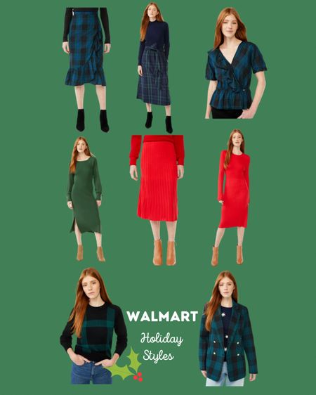 #walmartpartner holiday looks plaid dress Walmart 
Christmas outfit 
Christmas dress 


#LTKunder50 #LTKunder100 #LTKHoliday