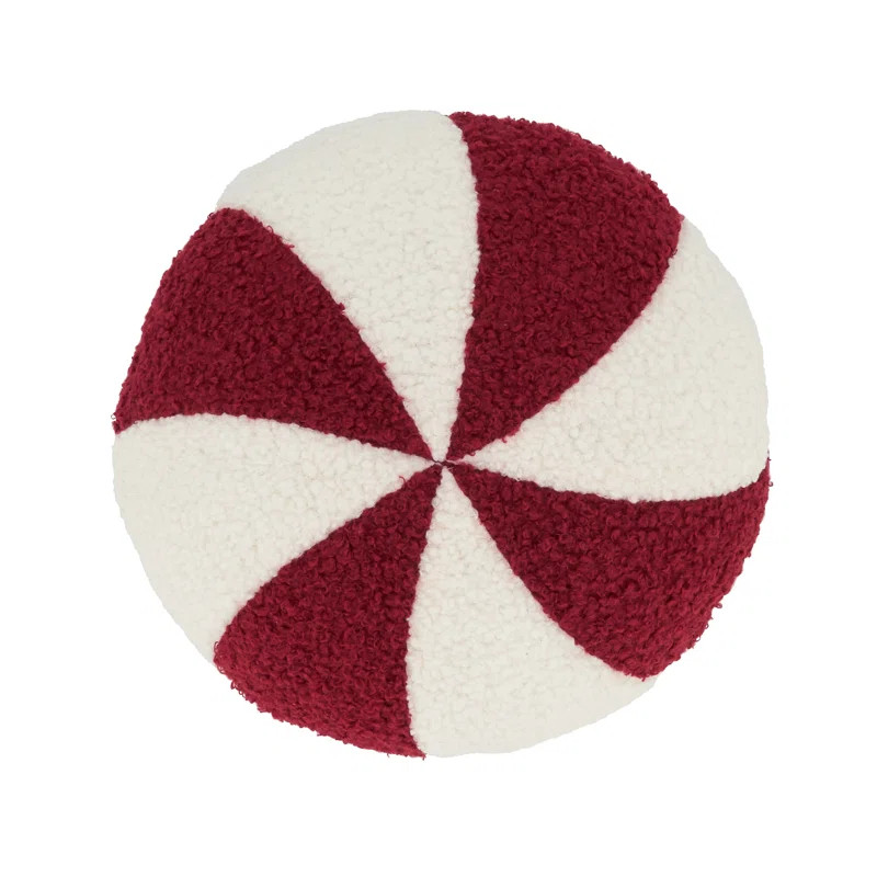 Saro Peppermint Polyester Throw Circle Pillow Cover & Insert & Reviews | Wayfair | Wayfair North America