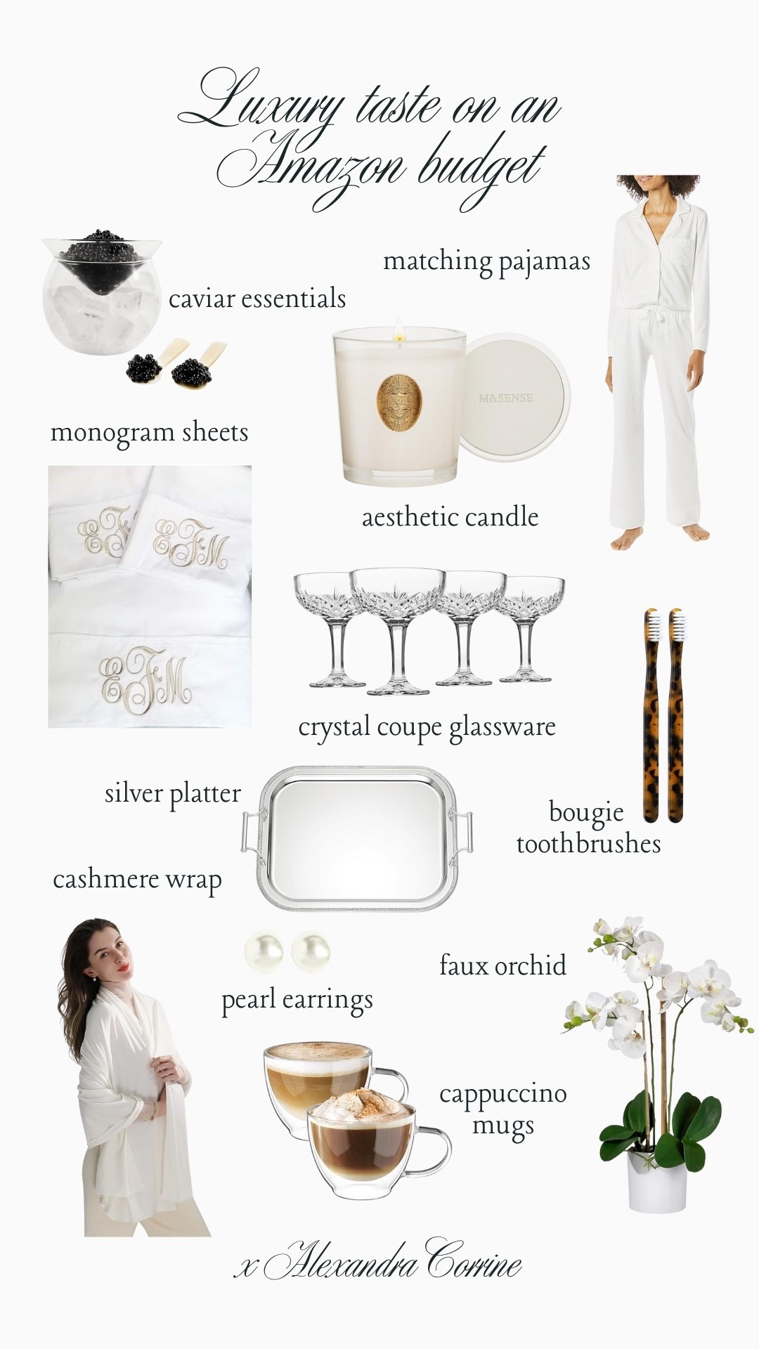 Luxury taste on an Amazon budget 🤍

Bougie on a budget, luxe for less, luxury for less, amazon finds, amazon home, amazon fashion, hosting essentials, cozy home findss

#LTKHome #LTKSaleAlert #LTKFindsUnder100