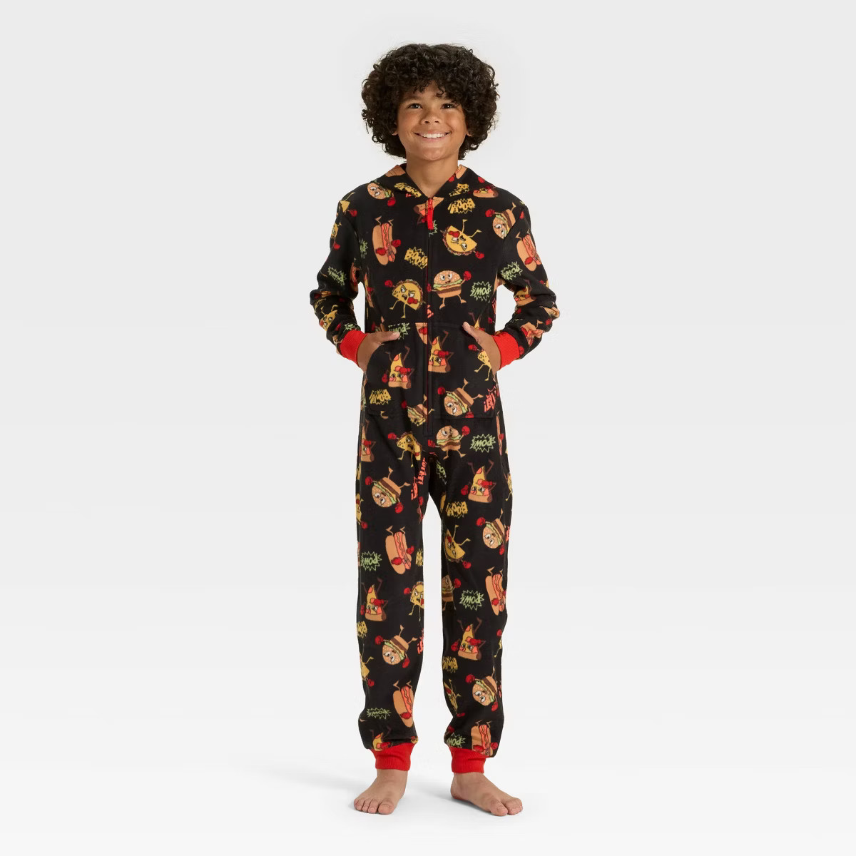 Boys' Food Fight Union Suit - Cat & Jack™ Black | Target