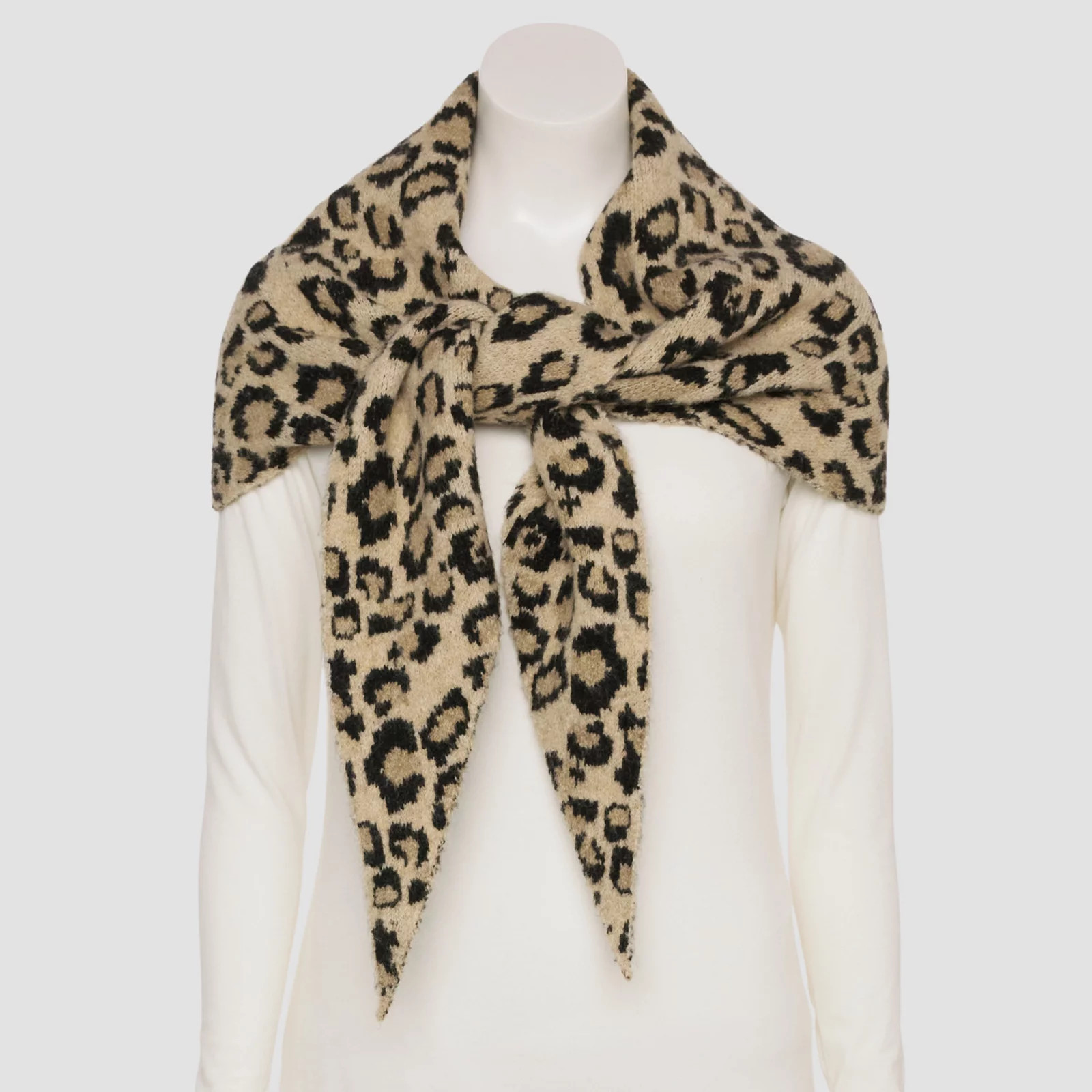 Women's Sonoma Goods For Life\u00ae Leopard Knit Triangle Scarf | Kohl's