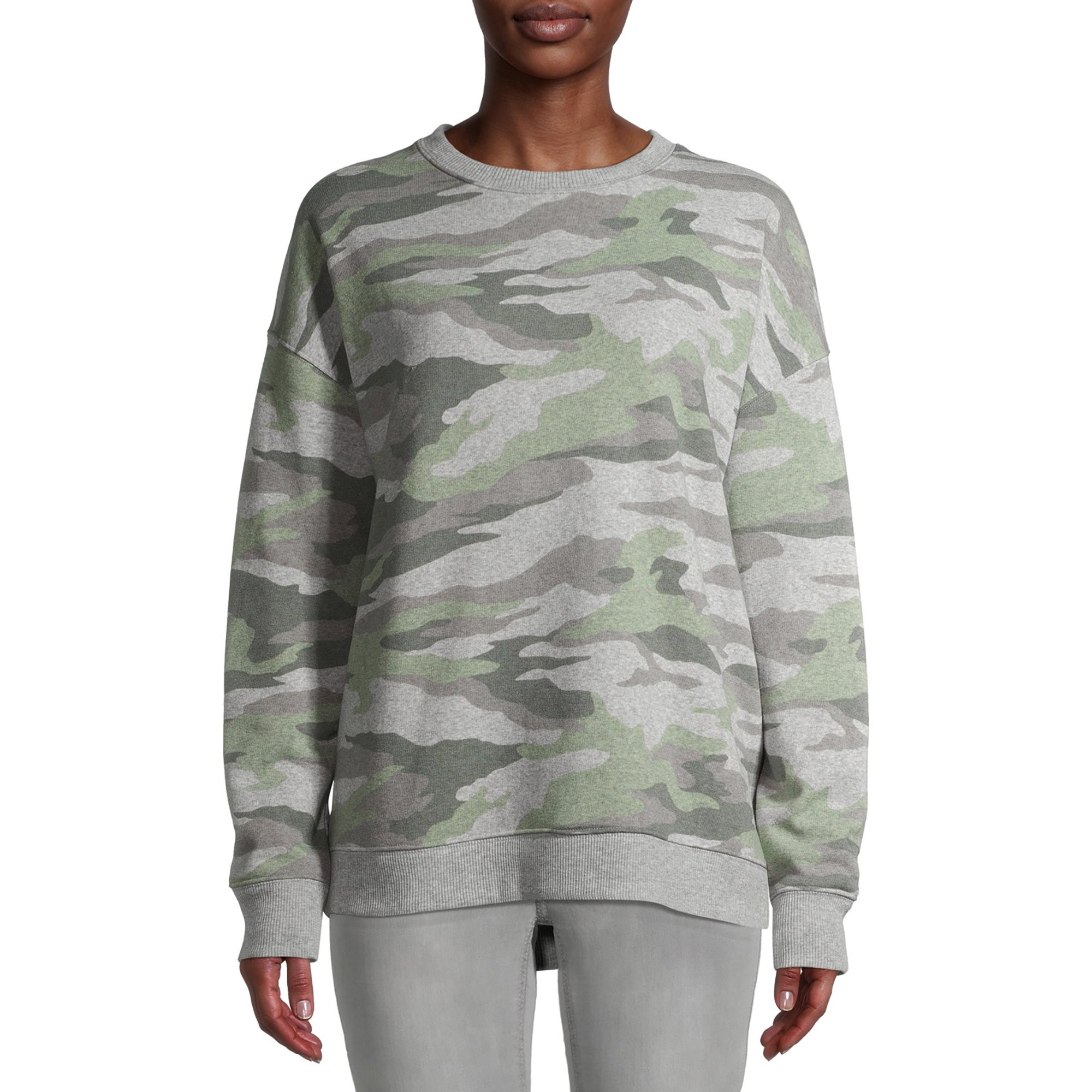 Time and Tru Women's Crewneck Tunic Sweatshirt | Walmart (US)