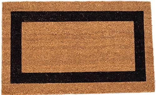 BIRDROCK HOME Coir Doormat | 18 x 30 Inch | Vinyl Backed Mat with Black Border and Natural Fade |... | Amazon (US)