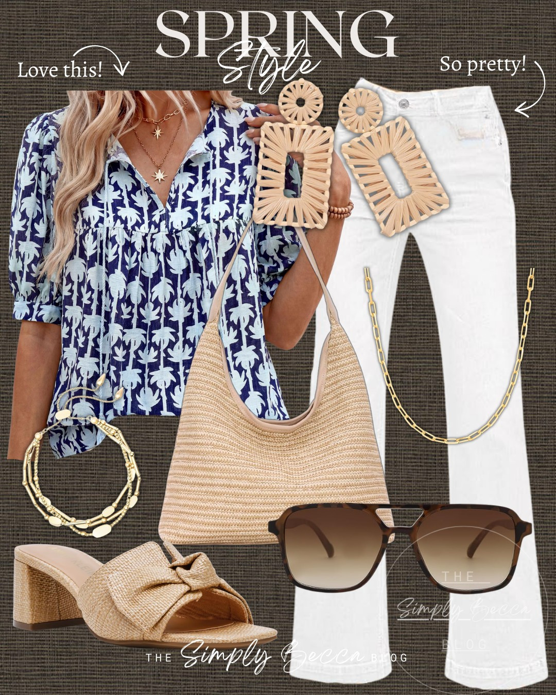 Loving the spring look this gives! 🤍

@amazon #amazon #ltkwomens #springstyle #springoutfit #flowytop #raffiaheels  

 #LTKootd #LTKmomlife #LTKSeasonal