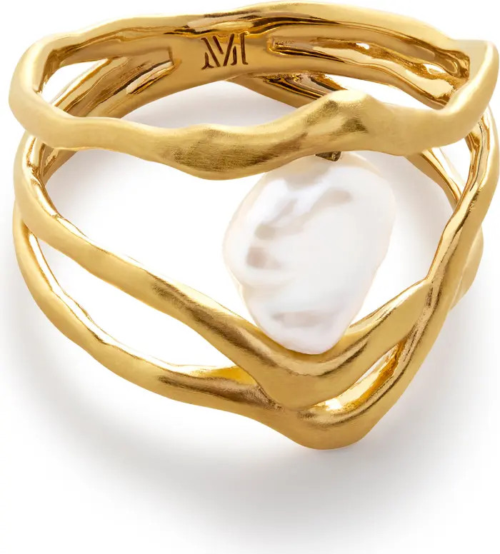 Monica Vinader Amy Powney Keshi Pearl Ring | Nordstrom | Nordstrom