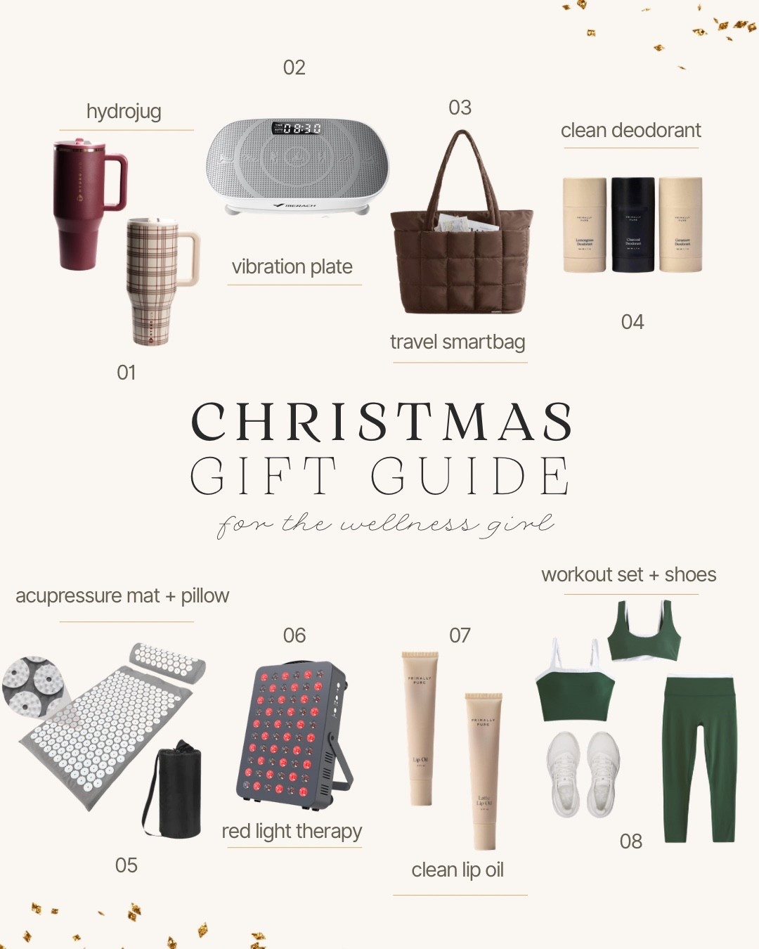  

Christmas gift guide for the wellness girly would wants to bring all things holistic + healthy habits into her 2026 year!! The year of rebranding starts here babes #LTKFitness #LTKGymGirl #LTKHolistic #LTKWellness

 #LTKGiftGuide #LTKHoliday

#LTKfitnessgoals