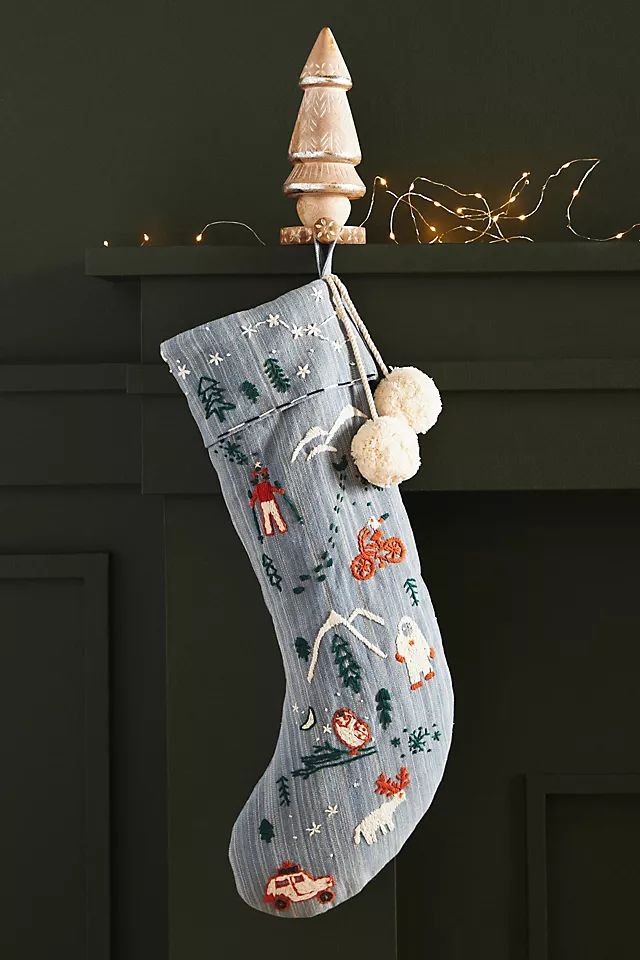 Arctic Embroidered Stocking | Anthropologie (US)