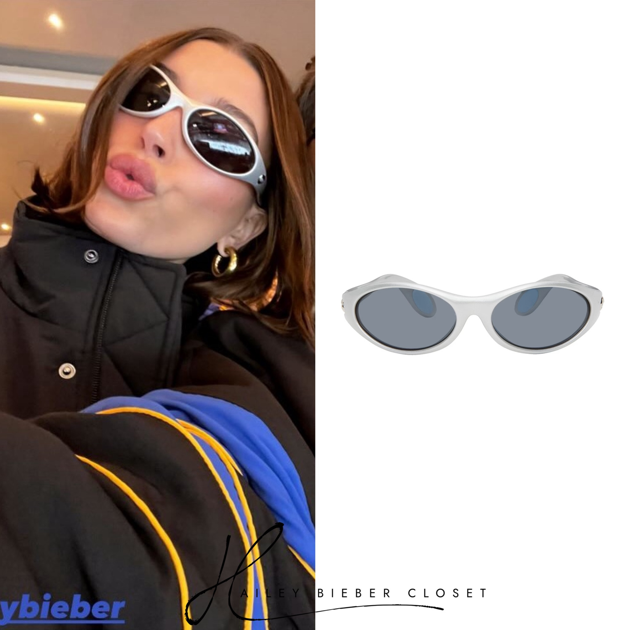#HaileyBieber wears #Coperni Silver Sunglasses ($270.00). 🩶

#HaileyBieber #HaileyBieberCloset #HaileyBieberStyle #Fashion #StreetStyle #StreetWear #Style