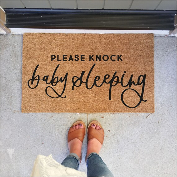 Baby Sleeping Doormat  Doormat  Door Mat  Doormat - Etsy | Etsy (US)