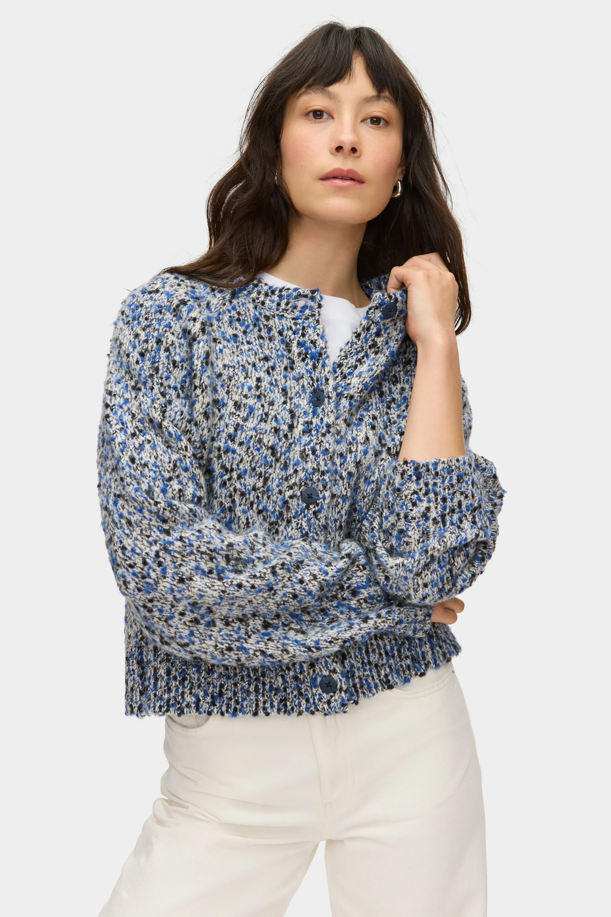 ALIGNE Knitted Cardigan - Blue | Tania | ALIGNE USA