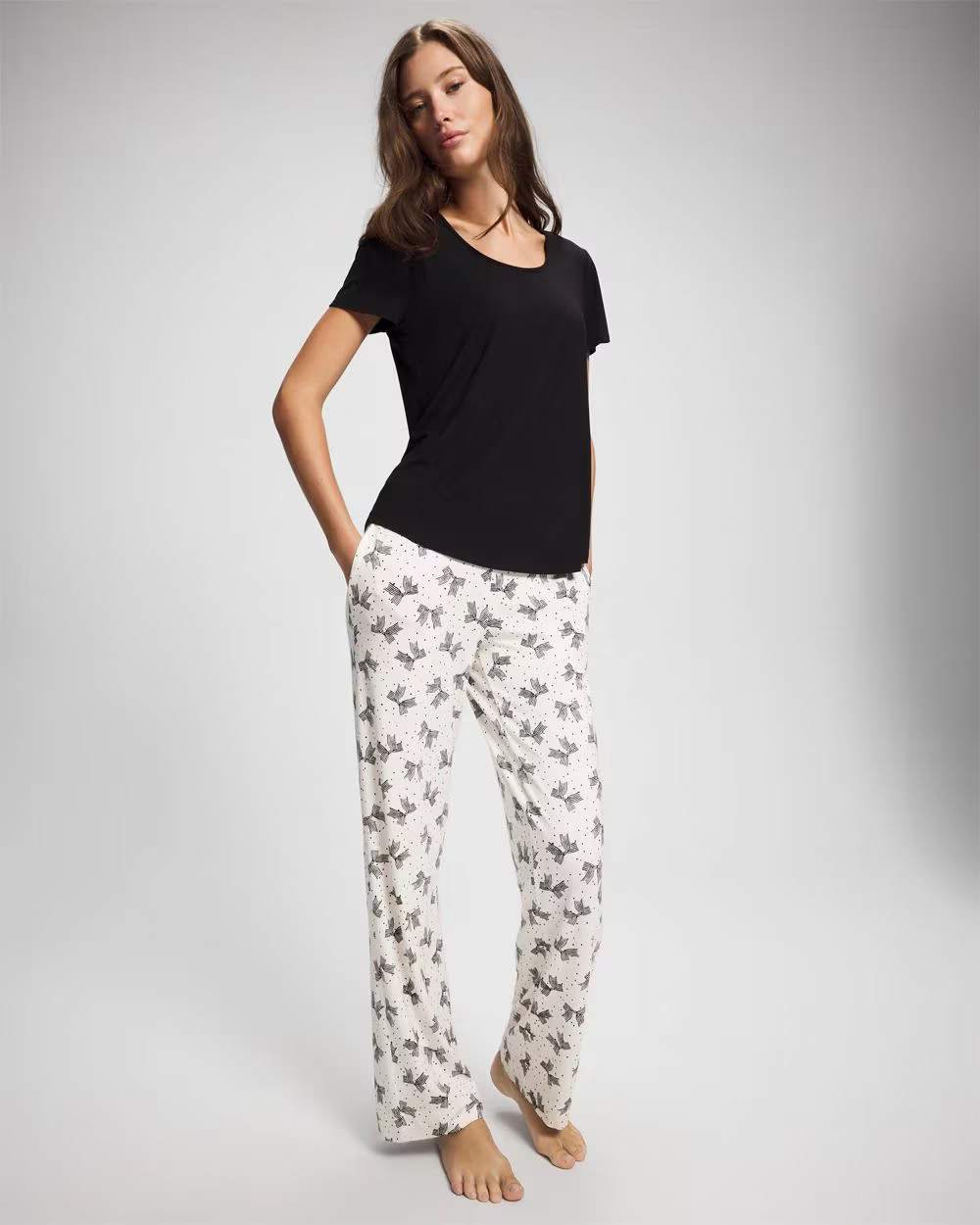 Packaged Short-Sleeve Pant Pajama Set | Soma | SOMA