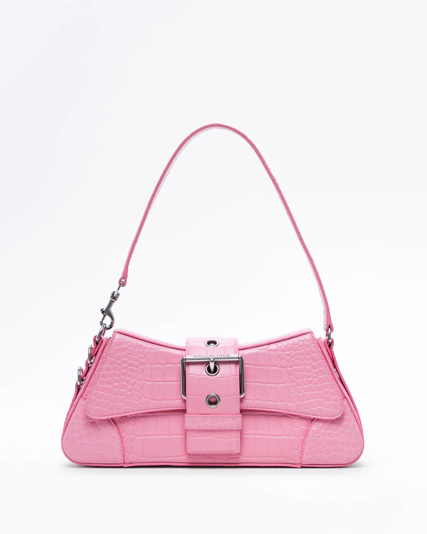 Croc-Embossed Lindsay Medium Shoulder Bag | Vivrelle