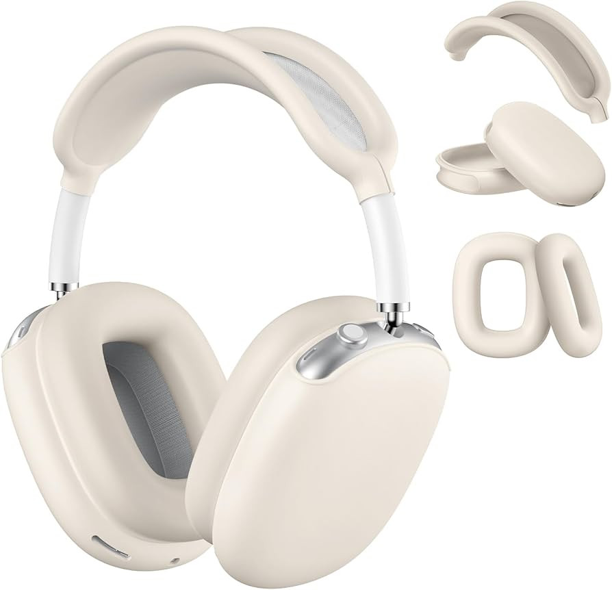 Silicone Case Cover for AirPods Max Case, Anti-Scratch Ear Pad Case Cover/Ear Cups Cover/Headband... | Amazon (US)