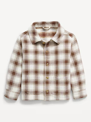 Long-Sleeve Plaid Flannel Pocket Shirt for Toddler Boys | Old Navy (US)