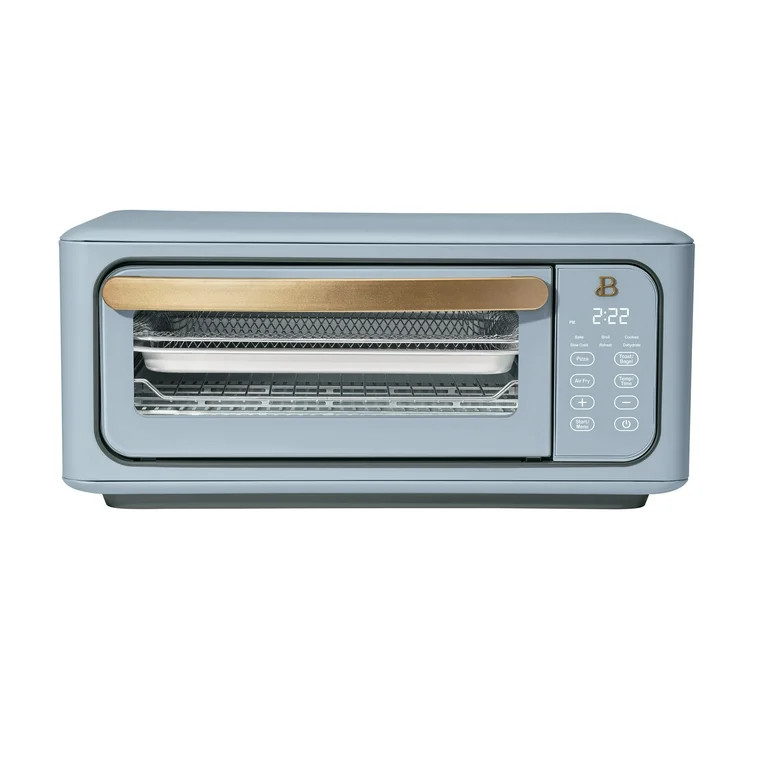 Beautiful Infrared Air Fry Toaster Oven, 9-Slice, 1800 W, Cornflower Blue by Drew Barrymore | Walmart (US)